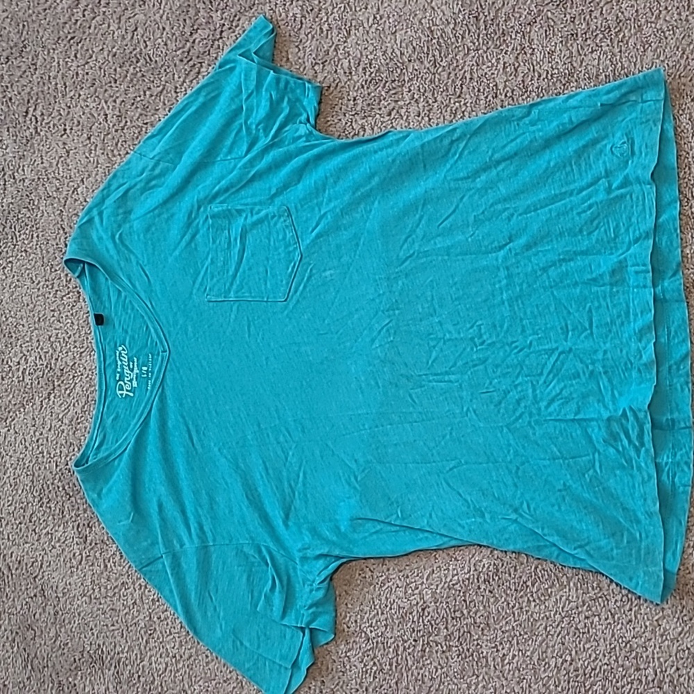 Original Penguin summer slub v-neck pocket tshirt
